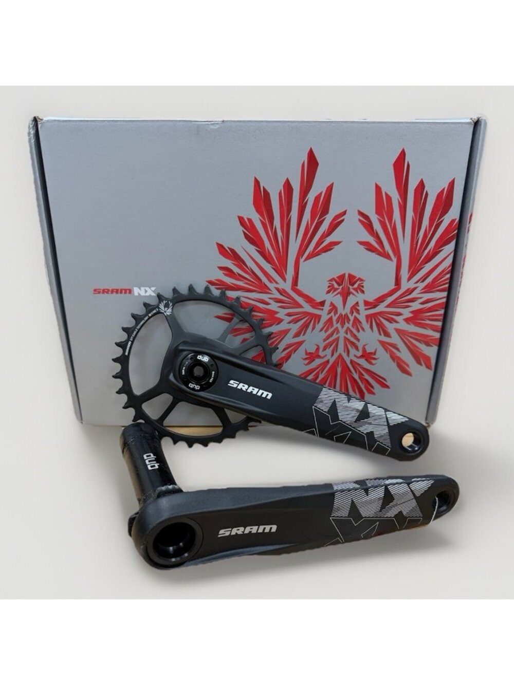 SRAM NX Eagle Boost DUB Crankset 175mm 12-Speed 32t X-Sync 2 Direct Mount Black